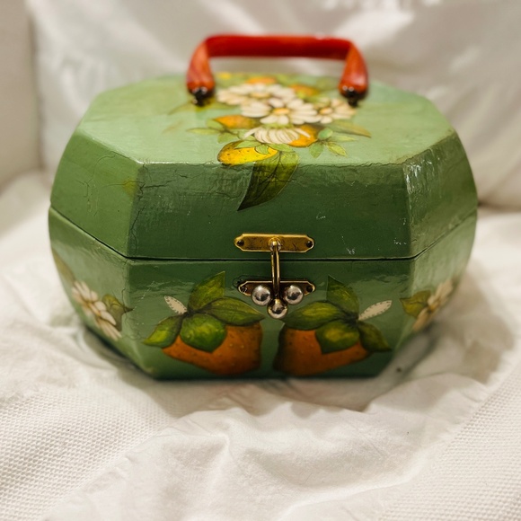 1950’s Decoupage Box purse - Picture 1 of 2